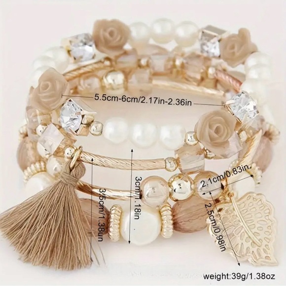 NWT AD Leaf & Tassel Beaded Bracelet Kit - Picture 6 of 7